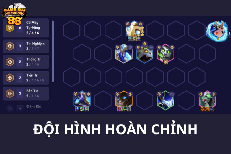 đội hình cỗ máy tự động dtcl