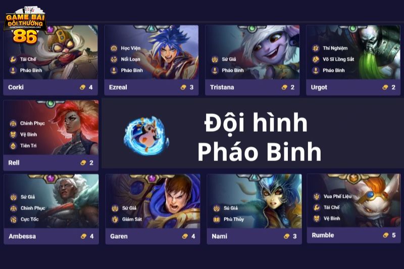 đội hình pháo binh dtcl