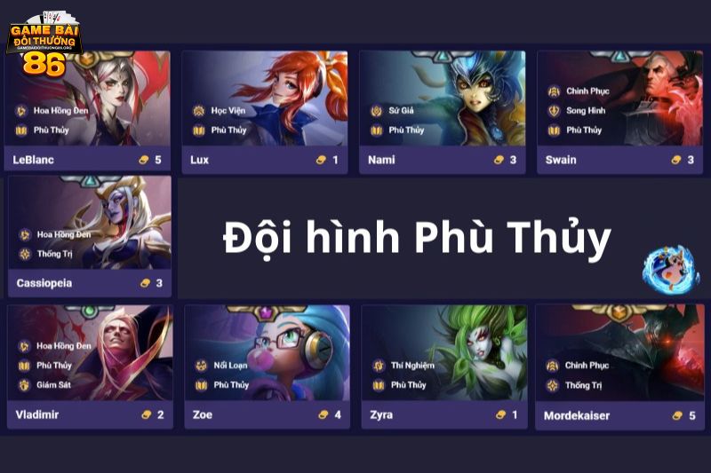 đội hình phù thủy dtcl